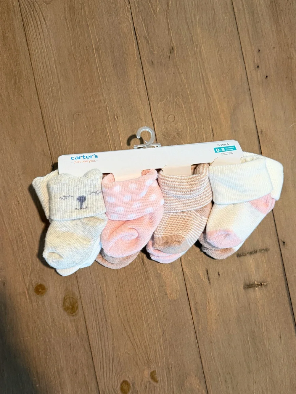 Carter's Infant Sock Set - Pink, Cream, Light Gray